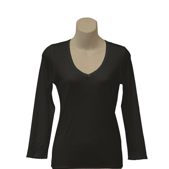 Full Sleeves Black Cotton Thermal Inner Wear, Size: S-xl at Rs 527