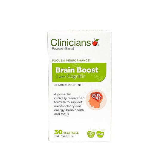 Clinicians Brain Boost with Cognizin [30 Vege Capsules] | Healthfarm