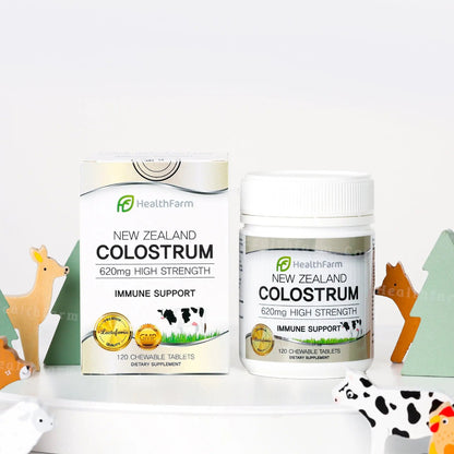 Healthfarm Colostrum with Lactoferrin [120 Chewable Tablets] - Healthfarm