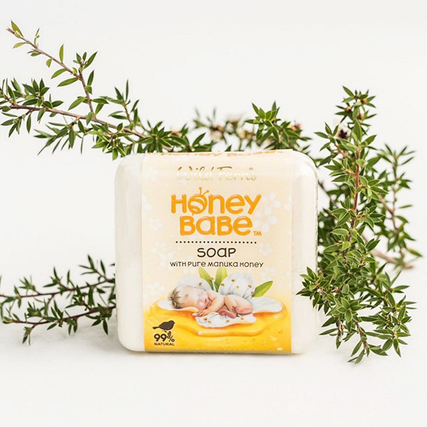 Wild Ferns Honey Babe Triple Milled Soap with Pure Manuka Honey 100g | Healthfarm