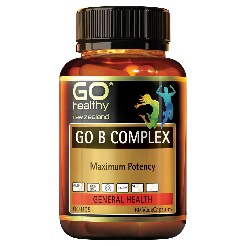 GO B Complex - Maximum Potency [60 Vege Capsules]