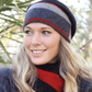 Possum Merino Accent Stripe Beanie [9892]