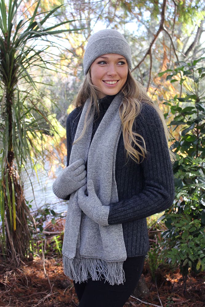 Plain 100% Merino Wool Scarf [9410]