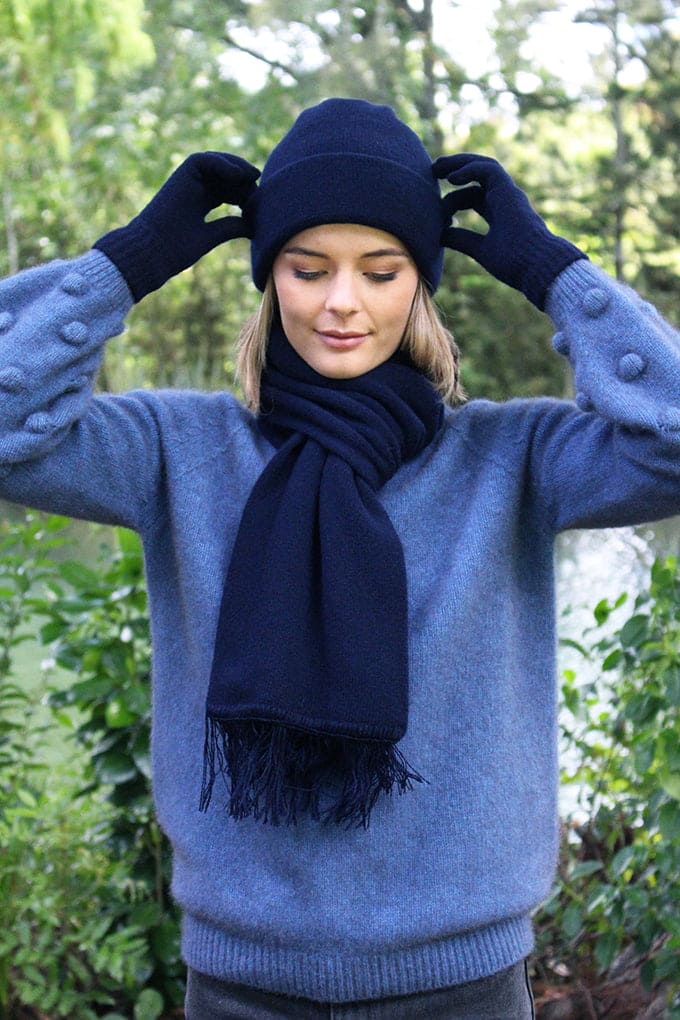 Plain 100% Merino Wool Scarf [9410]