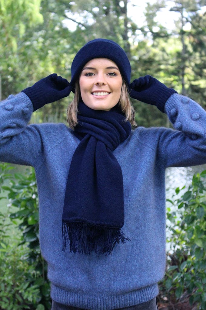 Plain 100% Merino Wool Scarf [9410]