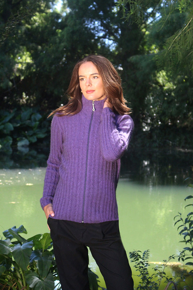 Possum Merino Ride Cable Jacket [9640]