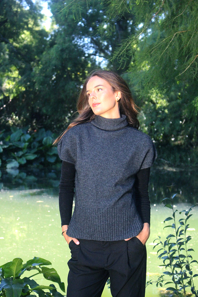 Possum Merino Channel Vest [9642]