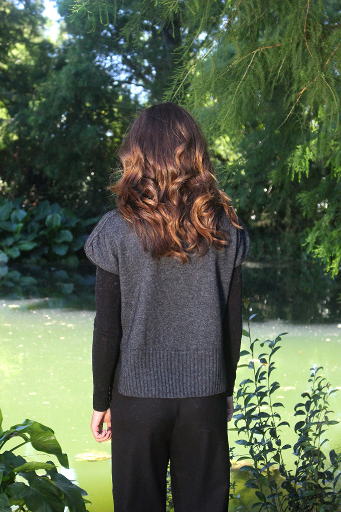 Possum Merino Channel Vest [9642]