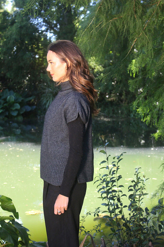 Possum Merino Channel Vest [9642]