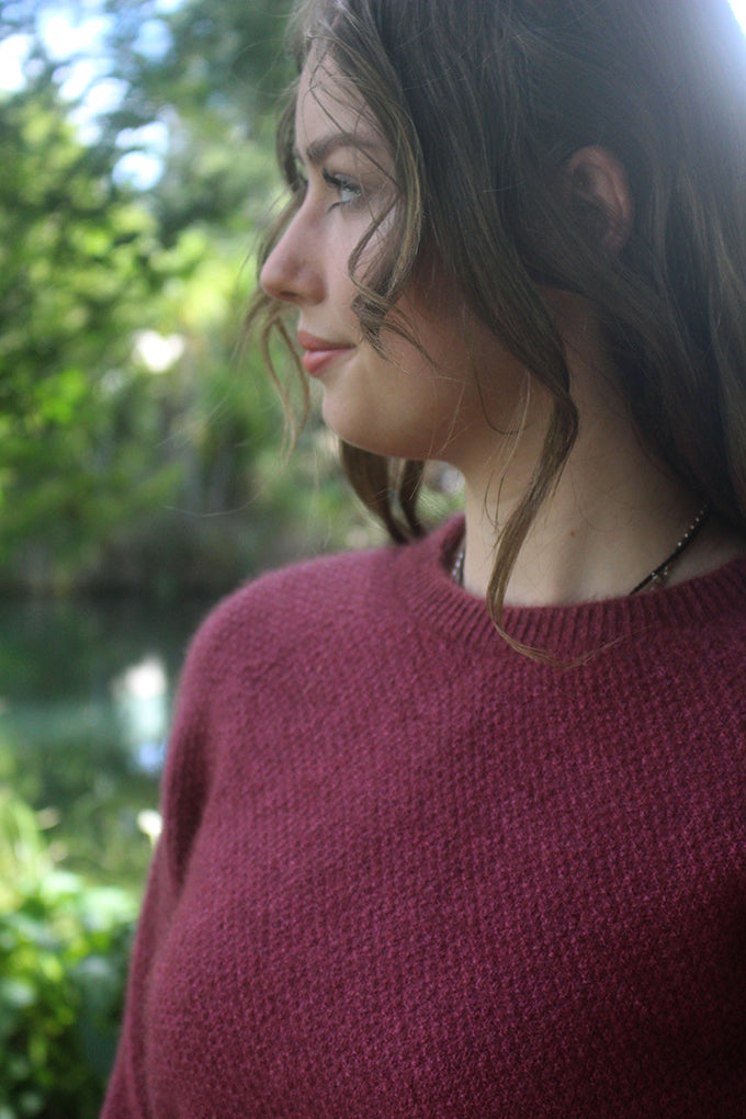 Possum Merino Spry Textured Jumper [9652]