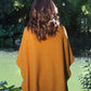 Possum Merino Lush Cowl Neck Poncho [9768]