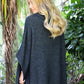 Possum Merino Lush Cowl Neck Poncho [9768]