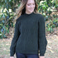 Possum Merino Cable Bell Sleeve Jumper [9778]