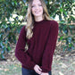 Possum Merino Cable Bell Sleeve Jumper [9778]