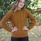 Possum Merino Cable Bell Sleeve Jumper [9778]