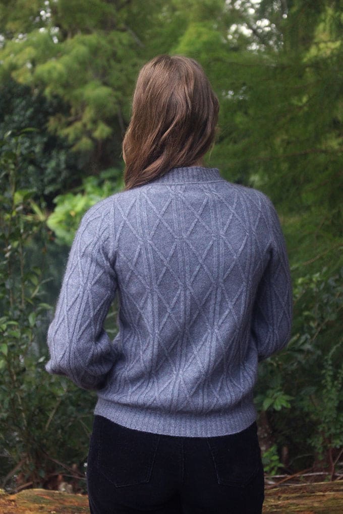Possum Merino Cable Bell Sleeve Jumper [9778]