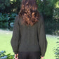 Possum Merino Cable Bell Sleeve Jumper [9778]