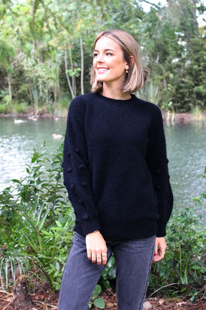 Possum Merino Bobble Sleeve Jumper [9781]