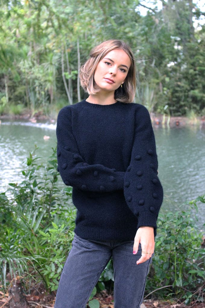 Possum Merino Bobble Sleeve Jumper [9781]