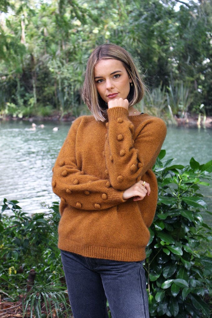 Possum Merino Bobble Sleeve Jumper [9781]