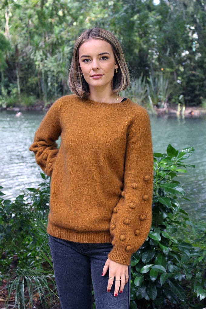 Possum Merino Bobble Sleeve Jumper [9781]