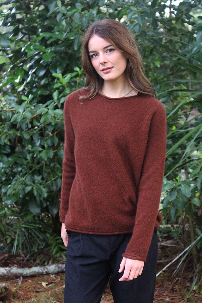 Possum Merino Scroll Jumper [9786]