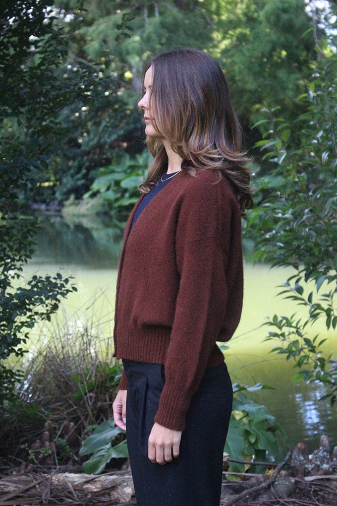 Possum Merino Prime V-neck Cardigan [9787]