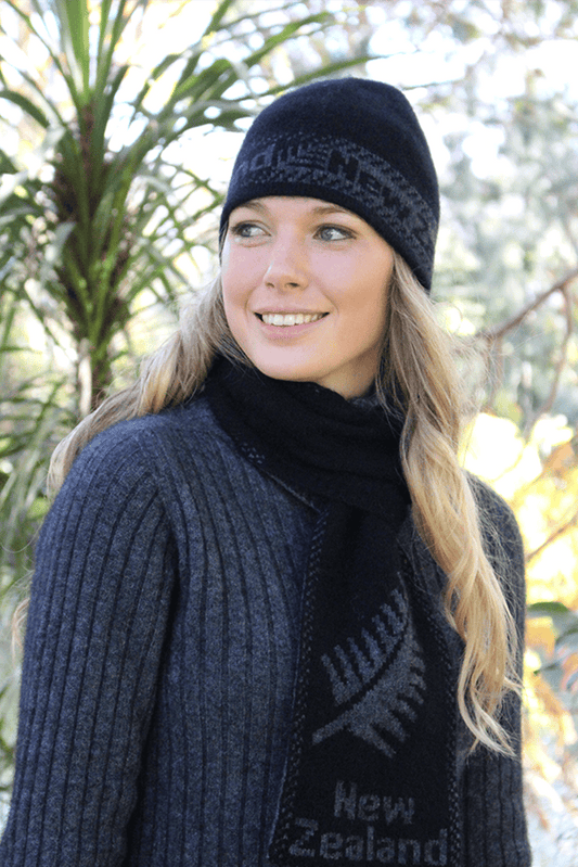 Possum Merino Fern Skull Beanie [9855]