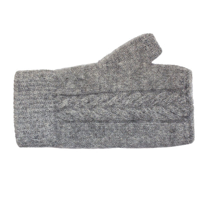 Possum Merino Cable Mitten [9874]