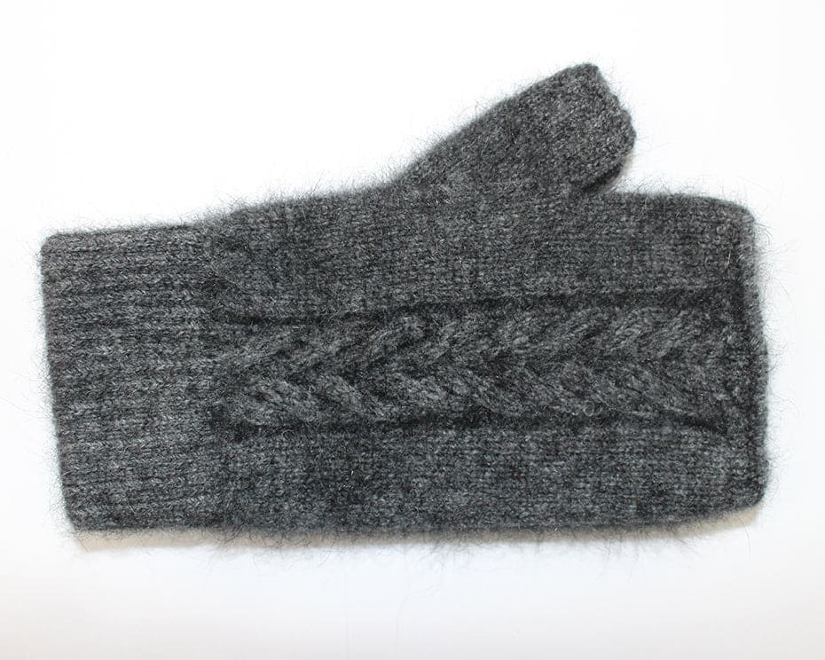 Possum Merino Cable Mitten [9874]