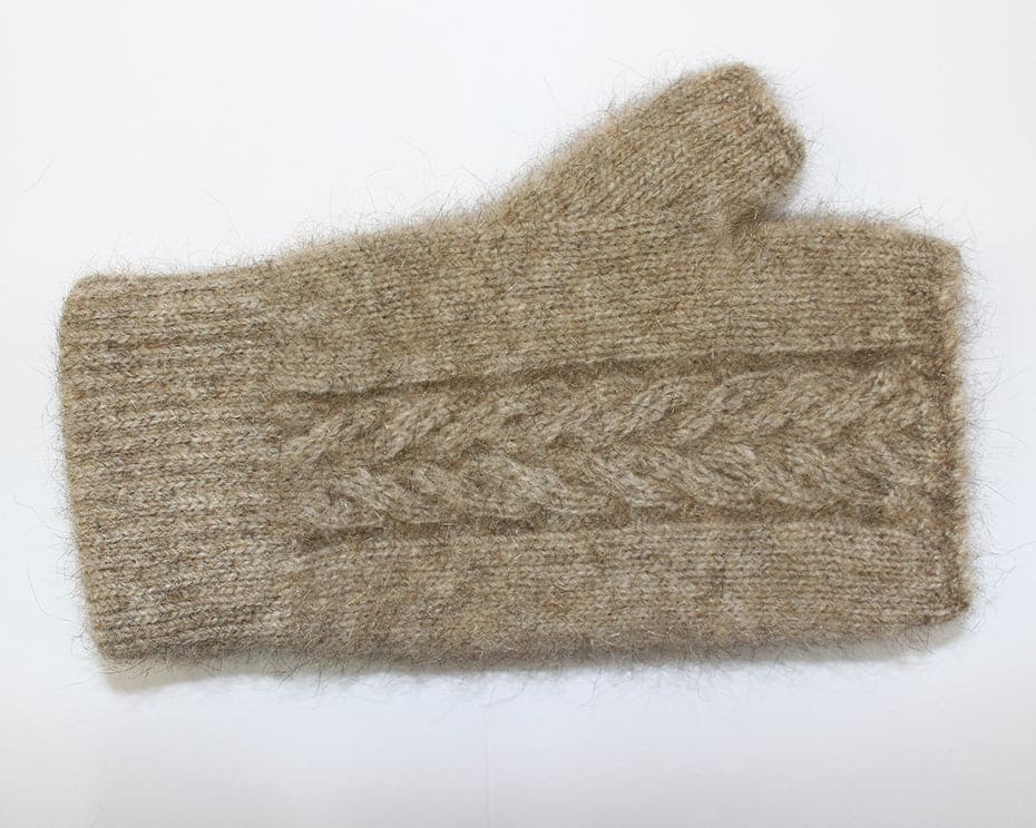 Possum Merino Cable Mitten [9874]