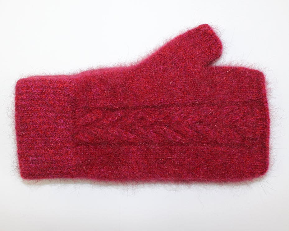 Possum Merino Cable Mitten [9874]