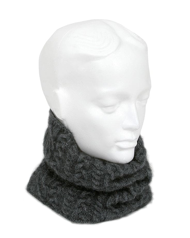 Possum Merino Cable Neck Gaiter & Headband [9875]