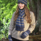 Possum Merino Multi Striped Beanie [9952]