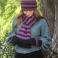 Possum Merino Multi Striped Beanie [9952]