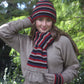 Possum Merino Multi Striped Beanie [9952]