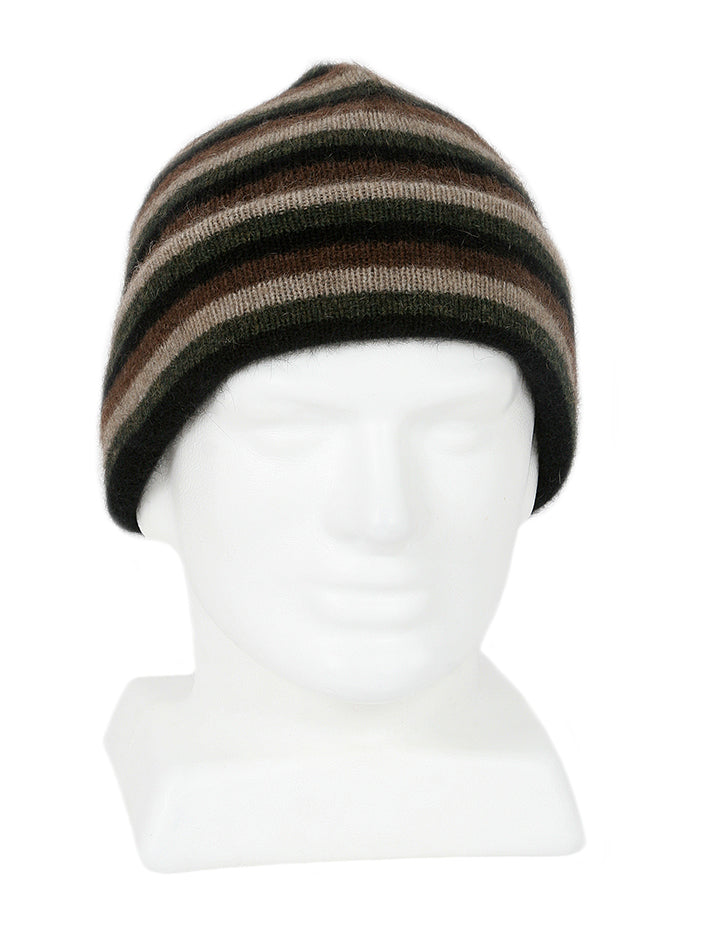 Possum Merino Multi Striped Beanie [9952]