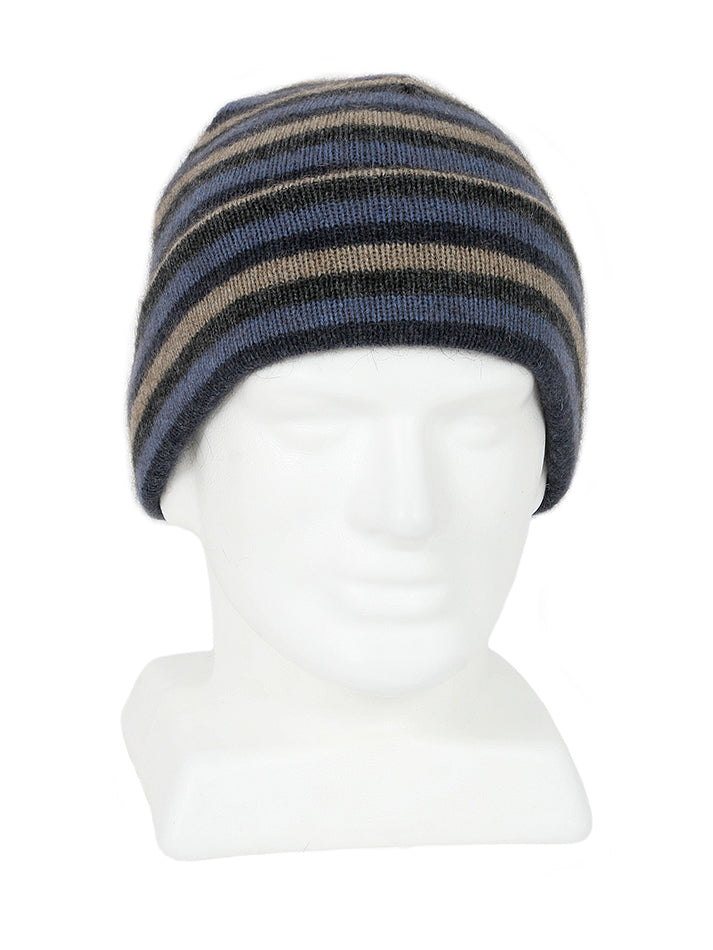 Possum Merino Multi Striped Beanie [9952]