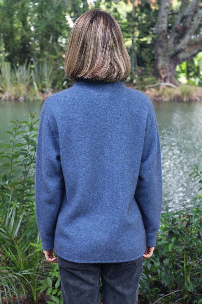 Possum Merino Plain Zip Cardigan [9963P]