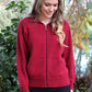 Possum Merino Plain Zip Cardigan with Pockets [9976]