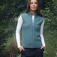 Possum Merino Zip Vest with Rib Detail [9978]