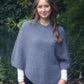 Possum Merino Plain Poncho [9982]