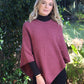 Possum Merino Plain Poncho [9982]
