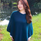 Possum Merino Plain Poncho [9982]