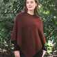 Possum Merino Plain Poncho [9982]