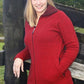 Merino & Possum Striped Collared Jacket with Pockets [9831 - 2 colours]