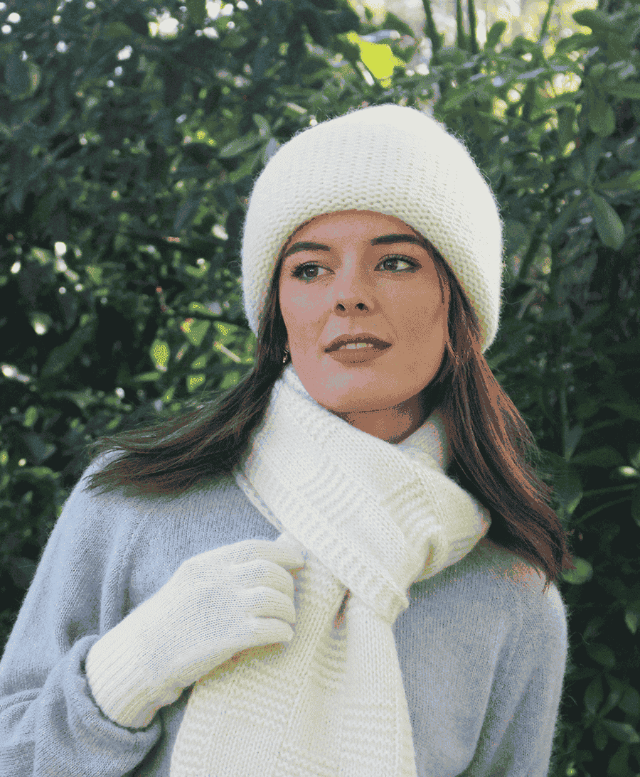 Alpaca Grid Scarf [ALP027]