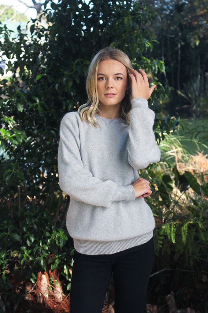 Alpaca Plain Crew Neck Jumper [ALP071]