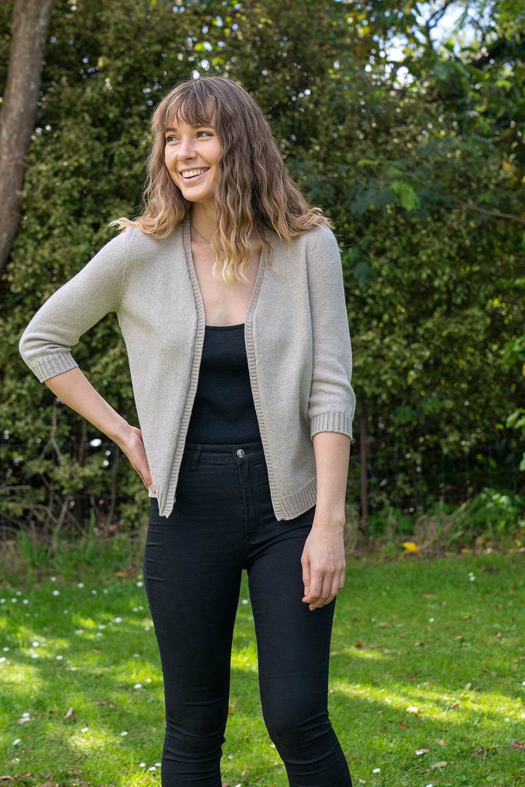 Merino + Cotton Flo Cardigan [CM101]