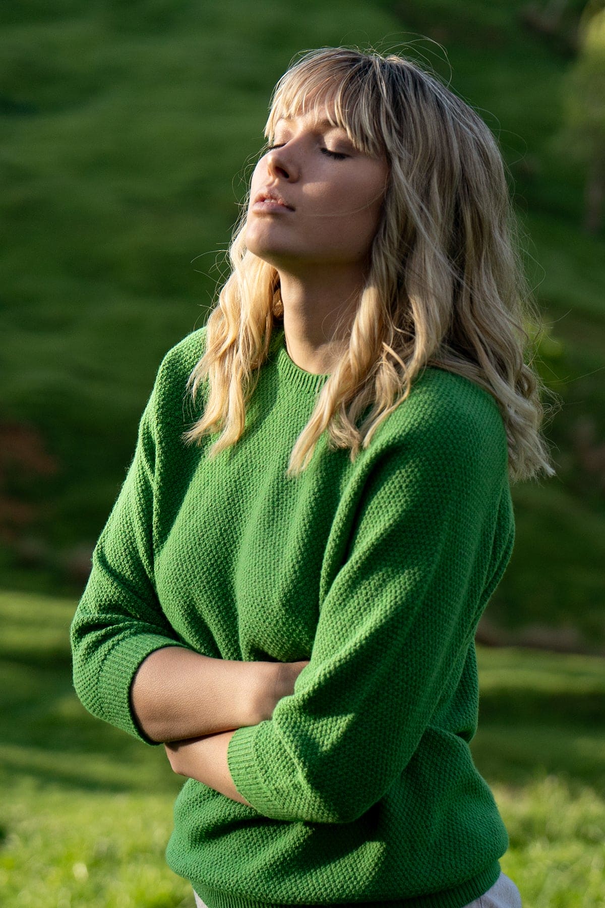 Merino + Cotton Penny Textured Jumper [CM102]